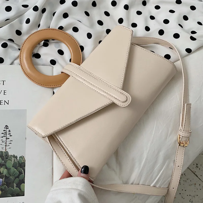 2019 летняя простая стильная женская маленькая сумка с круглой ручкой на одно