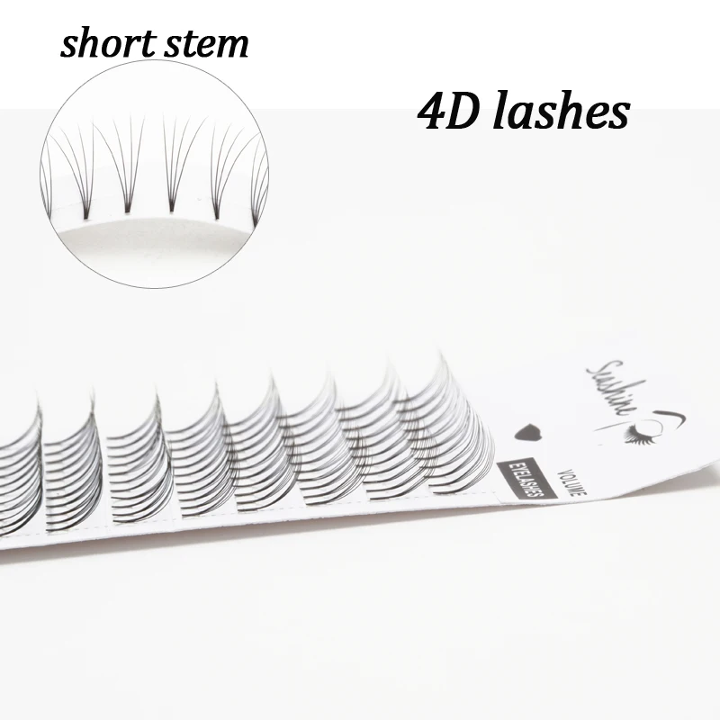 

Seashine Short Stem lashes 4D Pre fanned lash extension supplies volume lashes 4D pre made volume fans Eyelash Extension