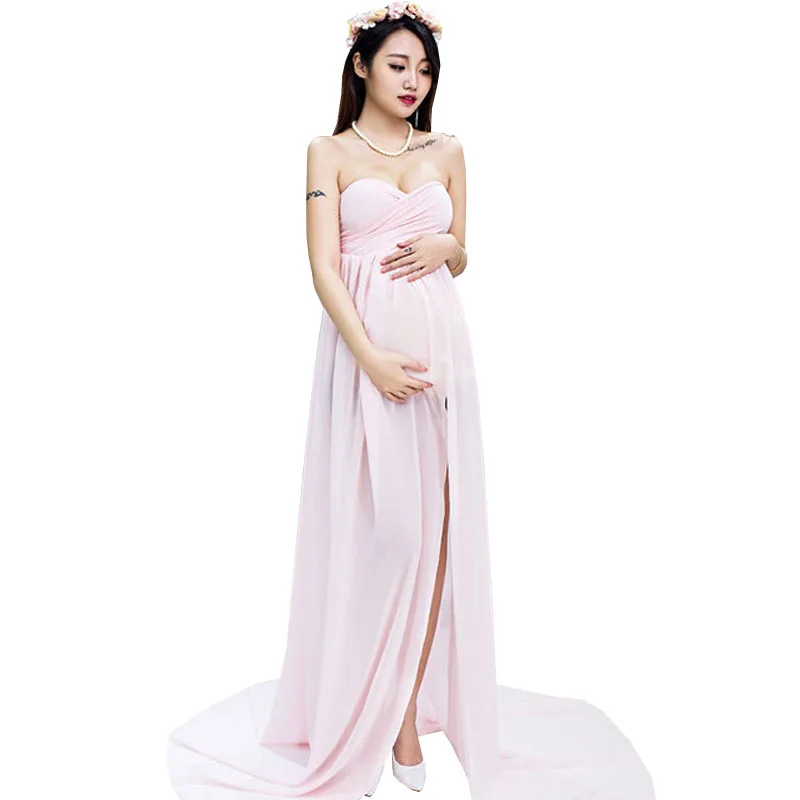 

Tailed Maternity Dresses For Photo Shoot Pregnancy Dress Photography Vestido Robe Grossesse Shooting Photo Pregnant Dress Clothe