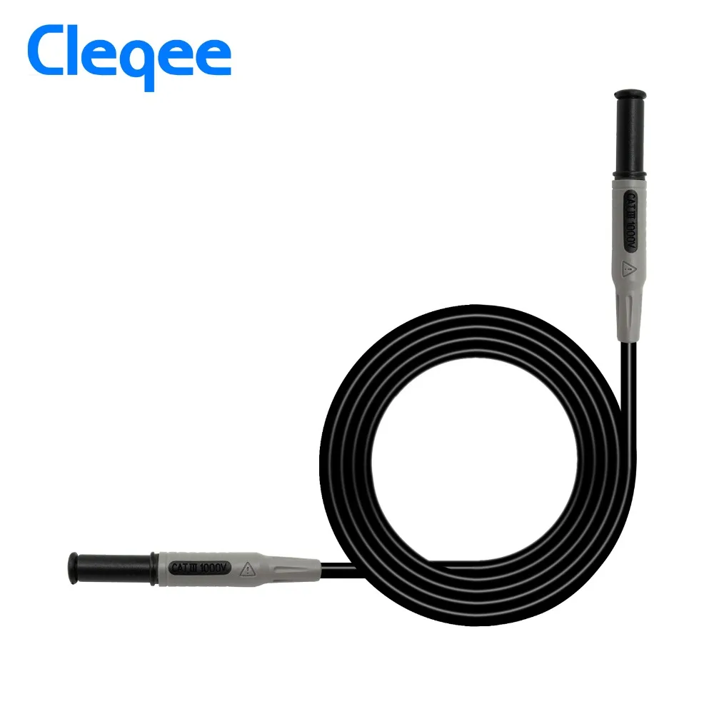Cleqee P1032 мультиметр Тестовый Кабель впрыска литая 4 мм Банановая вилка тестовая