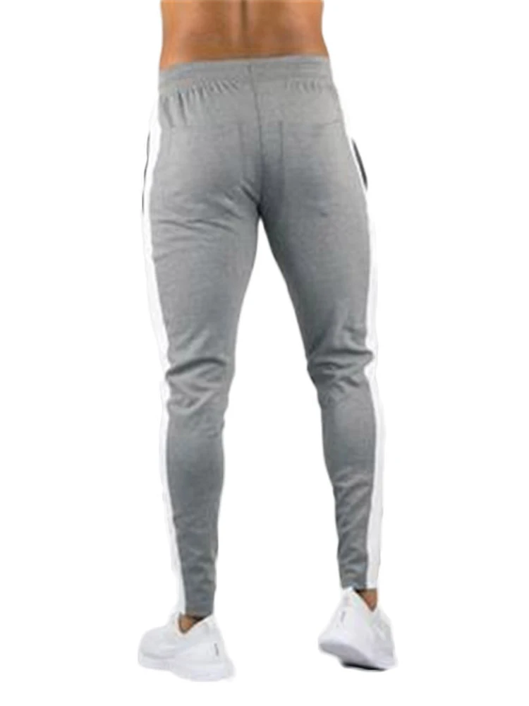 

2018 New Men Pants Hip Hop Fitness clothing Joggers Sweatpants Side stripe classic fashion Streetwear Track Pants Trousers Mens