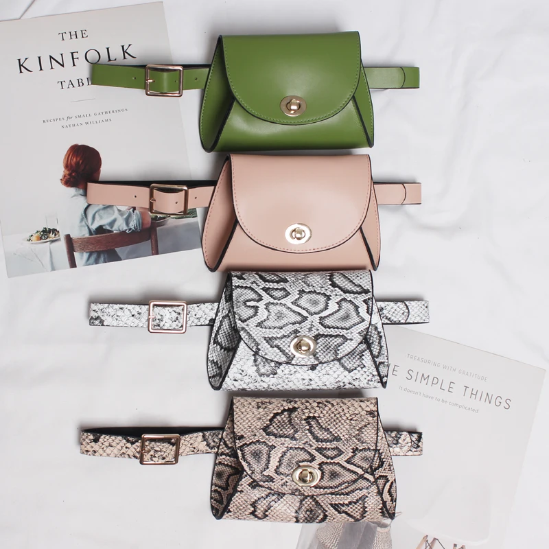 

Designers PU Women Belts Snakeskin Phone Pouch Bag Fashion Fanny Pack Waist Small Belt High Quality Belts for Female TOYOOSKY