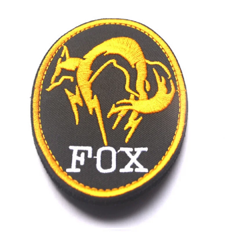 Вышитая Волшебная наклейка черная металлическая шестерня твердые нашивки с