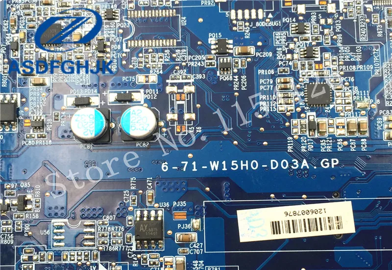 Материнская плата для ноутбука 6 71 W15H0 D03A Hasee Raytheon CLEVO W170HR материнская DDR3|laptop