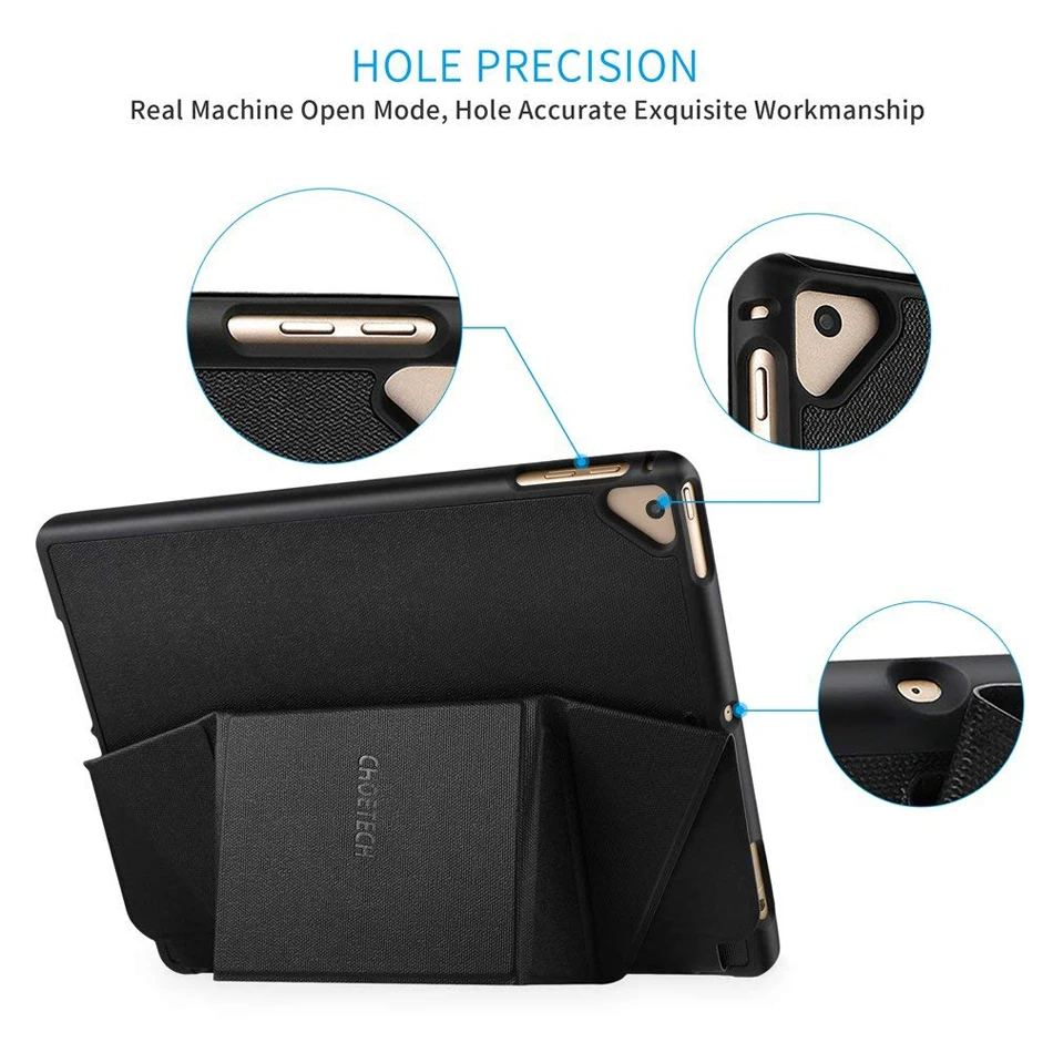 Чехол CHOETECH для iPad Air 2 складная Передняя Задняя крышка подставка с держателем