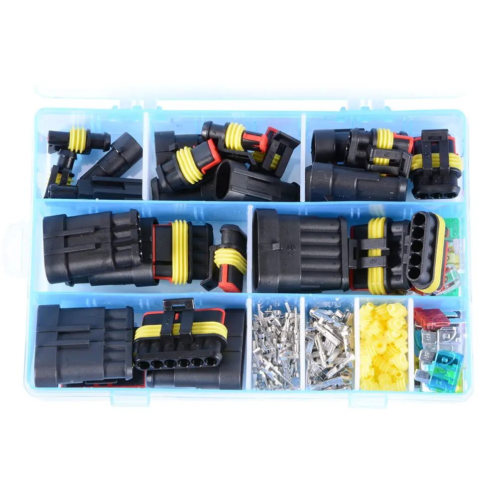 Водонепроницаемый электрический соединитель 1-6 Way Blade Fuse набор для обжима Kit |