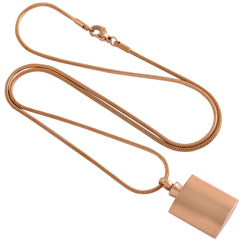 

XWJ8457 Bottle Shape Ashes Holder Casket Locket Memorial Urn Cremation Necklace Hot Sale Stainless Steel Jewelry Cheap