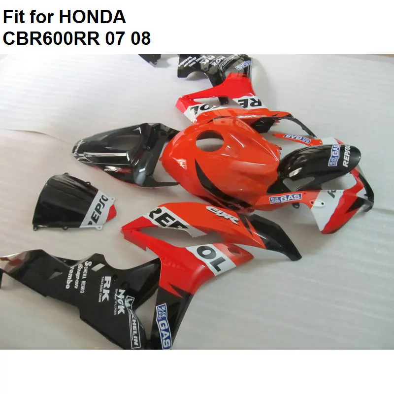 Высококачественные обтекатели из АБС-пластика для Honda CBR600RR 2007 2008 комплект