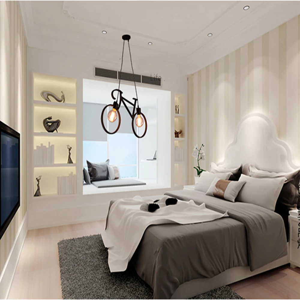 Скандинавские современные велосипедные железные светодиодные потолочные