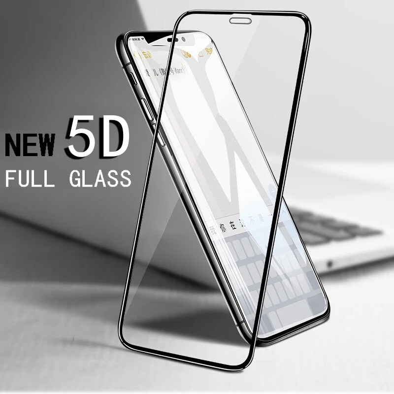 AOXIN 5D изогнутое полное покрытие из закаленного стекла для iPhone X Xs Max 6 6s 7 8 Plus Xr