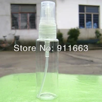 30ml 50pcsflat bottle shoulder transparent blow headpet cosmetics refillable bottlesspray bottlel for fragrancefloral water