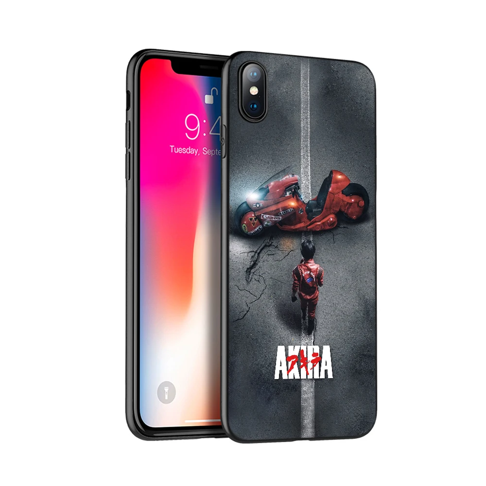 Черный ТПУ чехол для iphone 5 5s SE 2020 6 6s 7 8 plus x 10 XR XS 11 pro MAX Akira 1988 пленка аниме