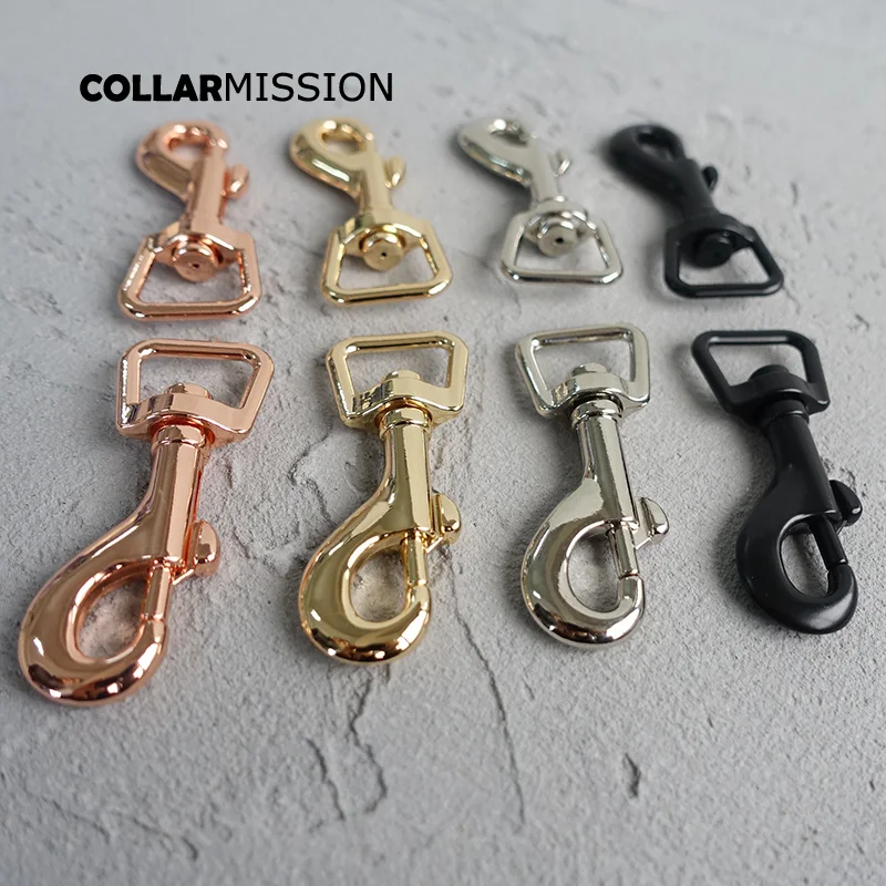 100 шт./лот металлическая пряжка поводок для кошек и собак 25 мм Вертлюг