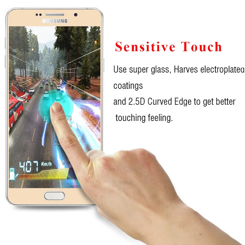 Полноразмерное 3d стекло NFH для Samsung Galaxy A5 A3 A7 2016 3 D Защитная пленка экрана A510 A310 A710