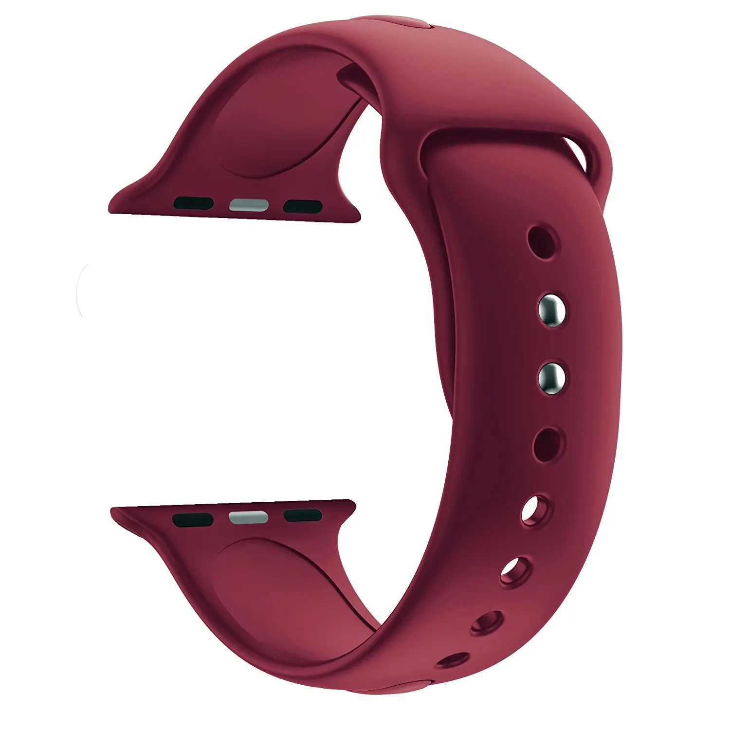 rose-red Мягкий силиконовый сменный спортивный ремешок для Apple Watch 38 мм 42 мм браслет на запястье для Apple Watch серии 5 4 3 ремешок 40 мм 44 мм - Цвет ремешка: rose-red