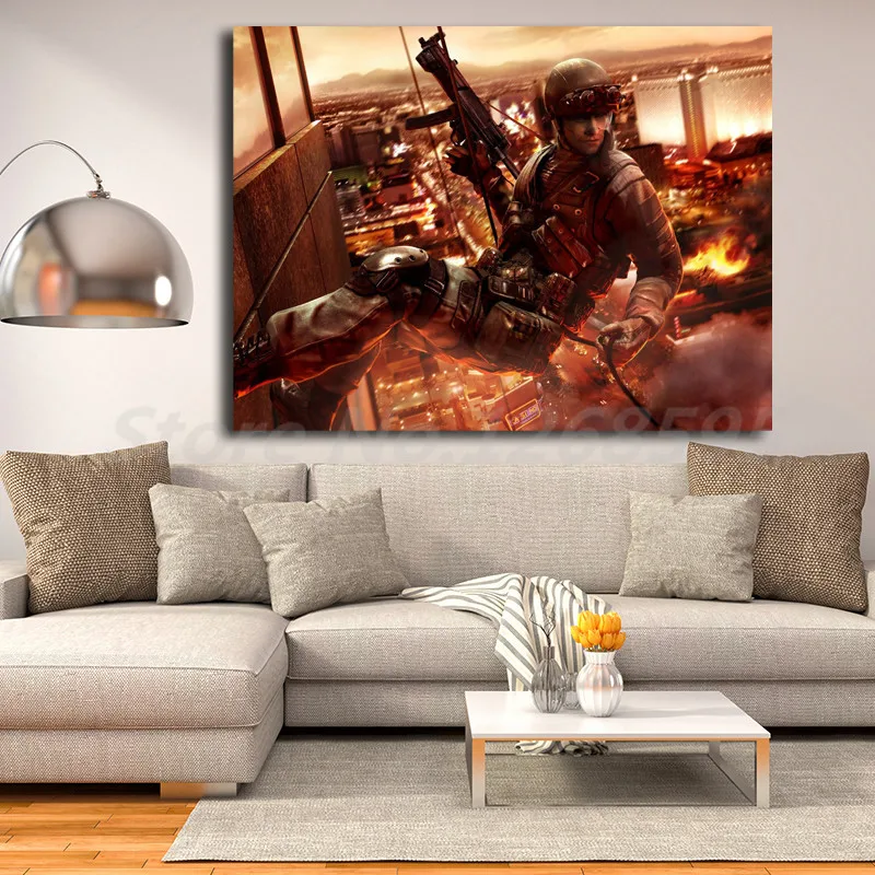 2 HD обои Tom Clancy's Rainbow Six Vegas художественный плакат на холсте живопись Настенная