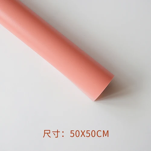 50x50 см/50x100 см ПВХ сплошной цвет фон доска фотография Фон бумага фотостудия рогожка фотосъемка реквизит - Цвет: Pink 50x50CM