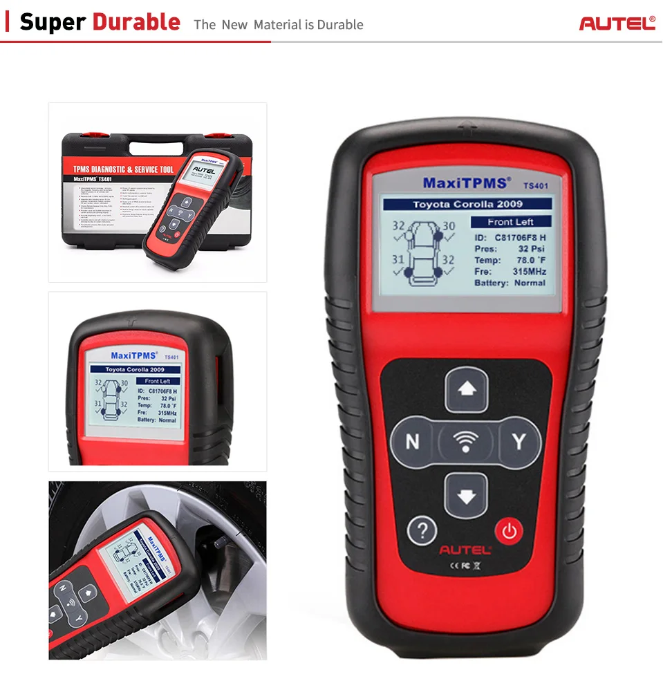 AUTEL MaxiTPMS TS401 датчик давления в шинах активирующий инструмент TPMS инструменты для 98%