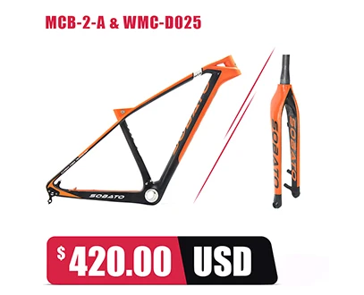 with fork T800 карбоновая mtb рама 27,5 er mtb карбоновая рама 27,5 карбоновая рама для горного велосипеда frok - Цвет: with fork