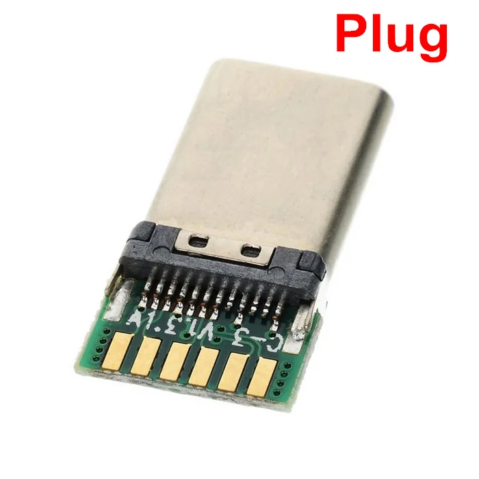 DIY 24pin USB 3 1 Тип C штекер гнездо разъем SMT с ПК платой|socket safety|smt transistorsocket pics |