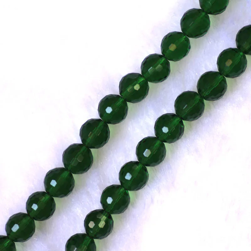 100 шт 8 мм шарообразные модные ювелирные изделия бусины граненые стеклянные для