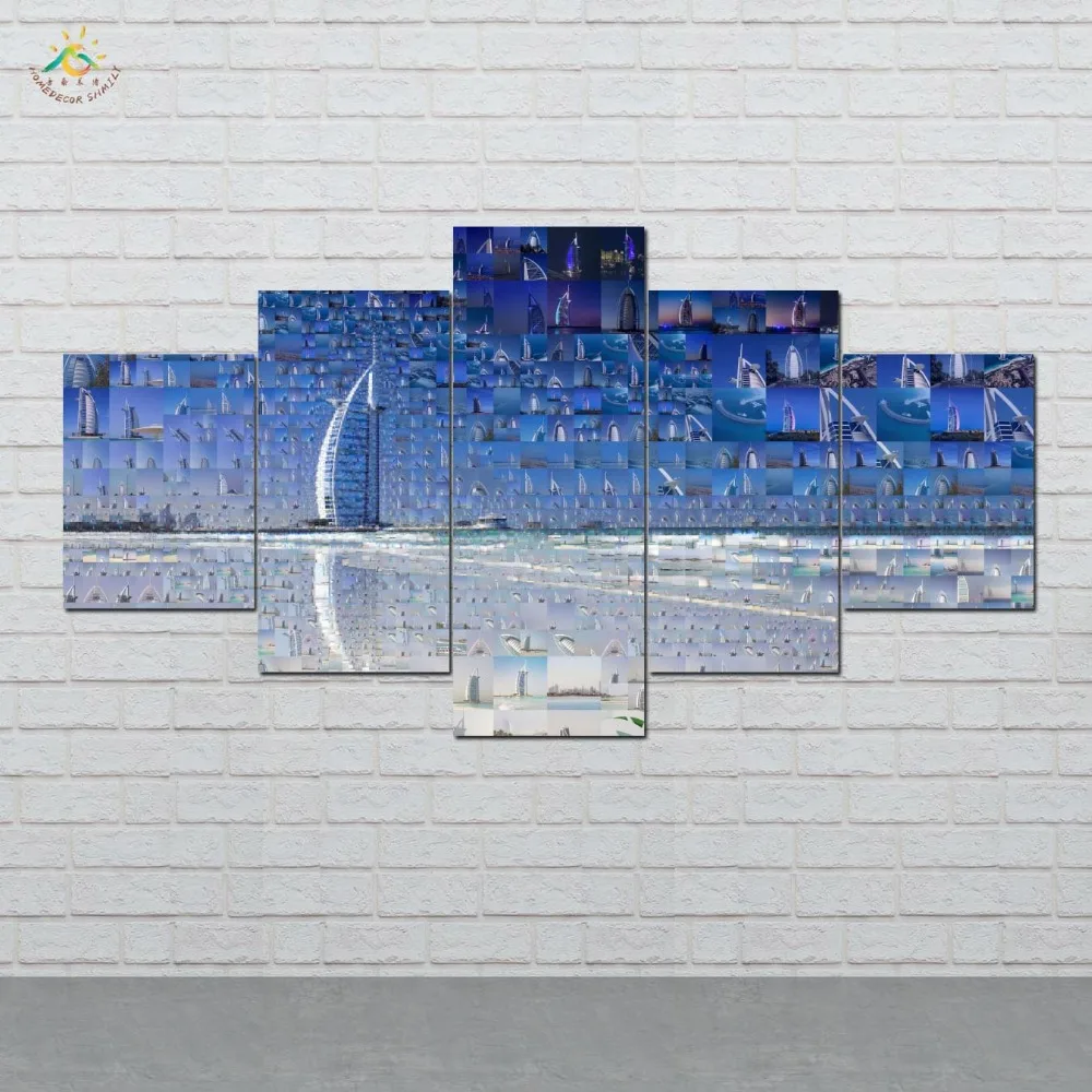 

travel dubai Sailing Ship Wall Art HD Prints Canvas Art Painting Modular Picture And Poster Canvas Painting Home decor 5 Pieces