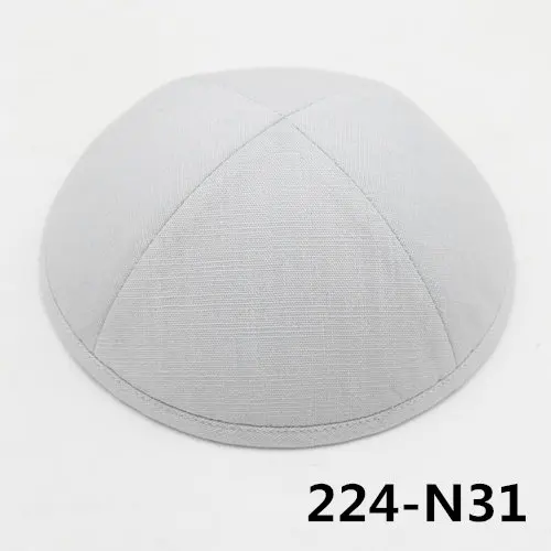 Kippot Kippa Linen-3 Kippah Kipa 19 см Skullies Yarmulke Beanies еврейская шляпа-Кепка с черепом - Цвет: 224N31