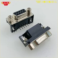 dr 9p rs232 with socket dr9pin d sub series female right angle pcb connector contact part of the gold plated 3au yanniu
