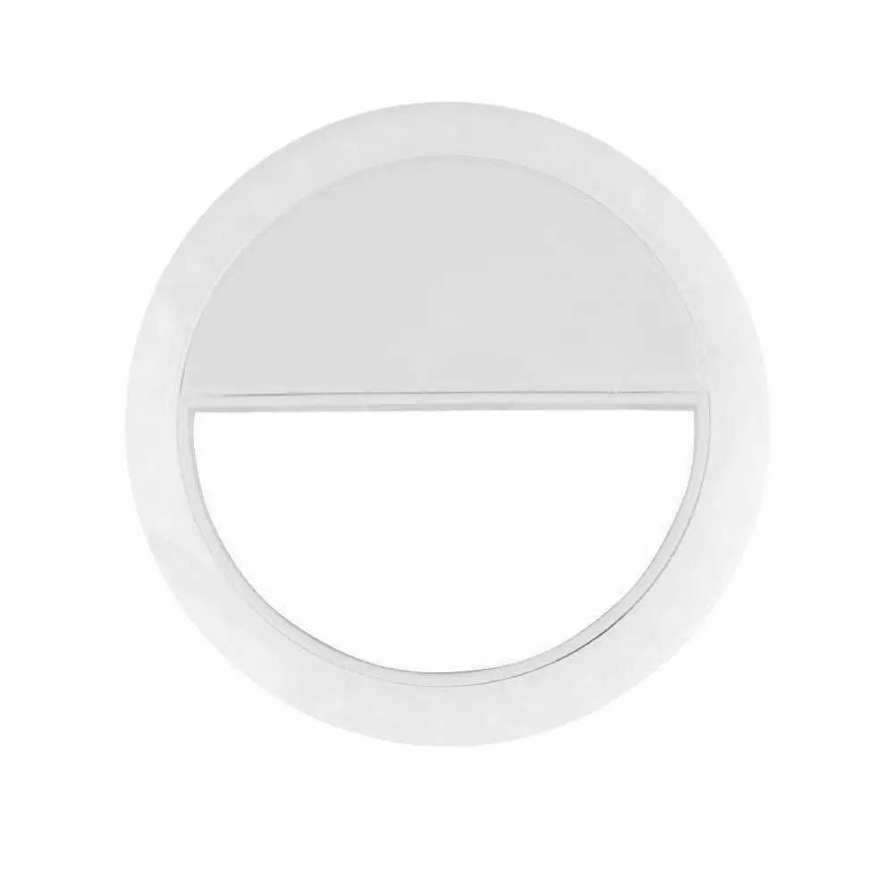 White Product USB Перезаряжаемый светодиодный светильник ночное сэлфи кольцо для фотосъемки вспышка лампа 3 яркость с зажимом 4 цвета - Испускаемый цвет: White Product