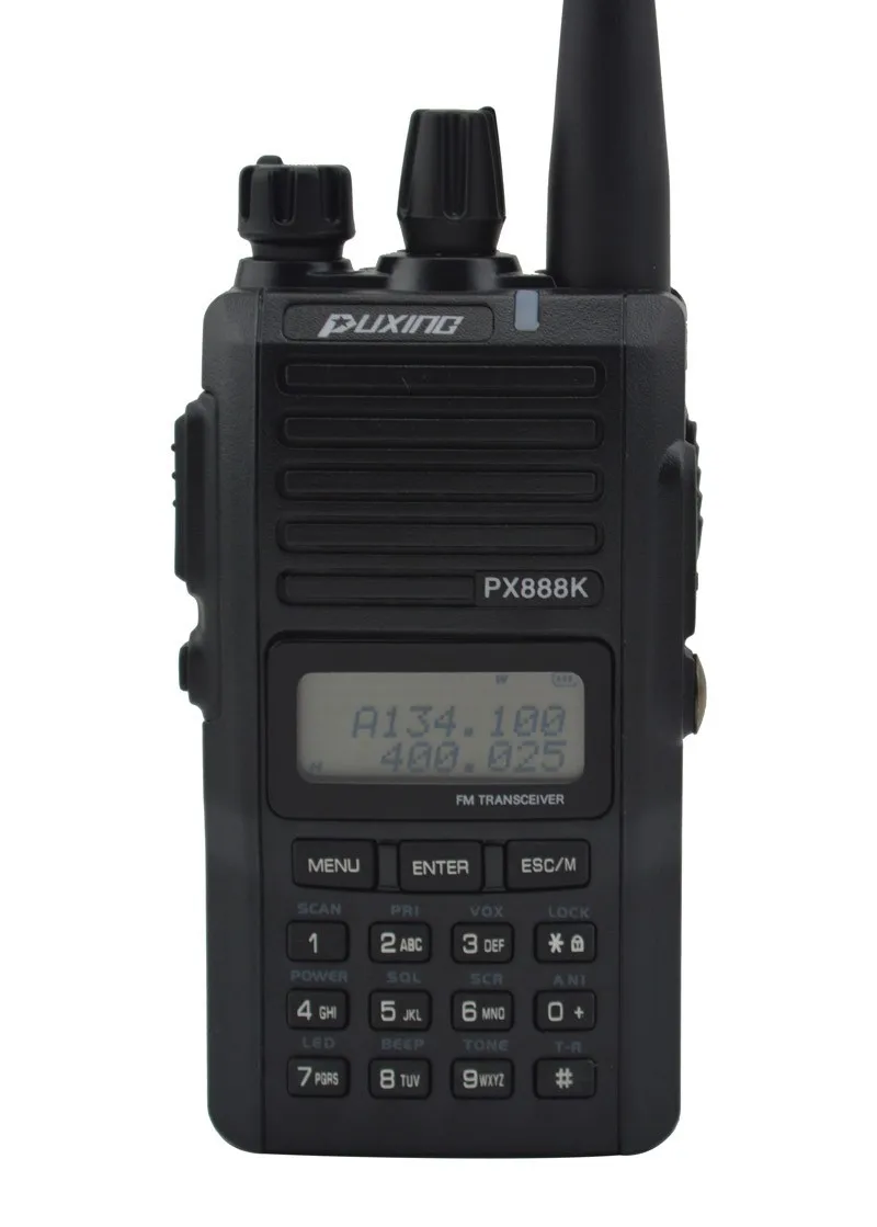 Черный цвет PUXING PX-888K двухдиапазонный Профессиональный fm-приемопередатчик PUXING PX 888 K 5 w 128CH рация