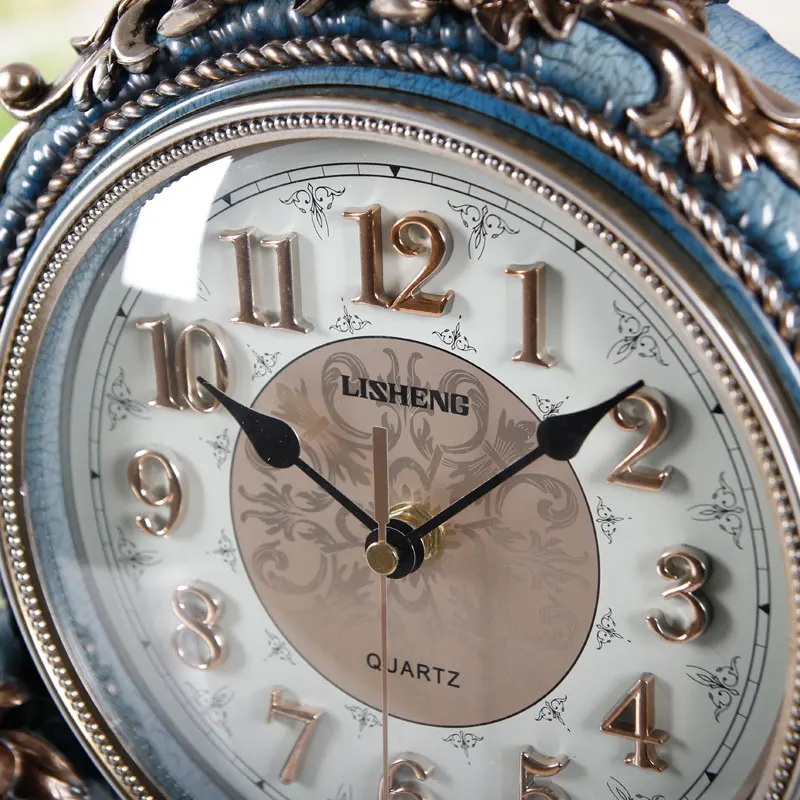 Часы цвета слоновой кости в европейском ретро стиле украшения для гостиной