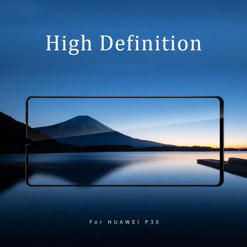 Чехол 5d из закалённого стекла с полной проклейкой для huawei p30 lite Защитная пленка