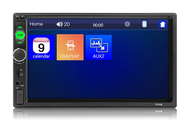Автомобильный аудио плеер Bluetooth стерео fm-радио автомобильный MP5 7010B SD AUX USB 5 в зарядное устройство АВТО Электроника сабвуфер 2 Din Авторадио