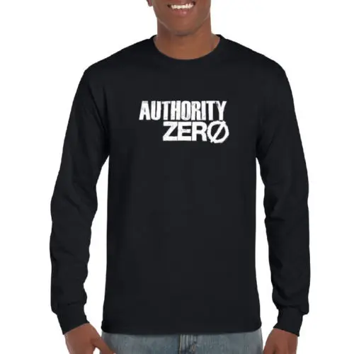 Новая рубашка с длинными рукавами и логотипом Authority Zero Rock Band | Мужская одежда