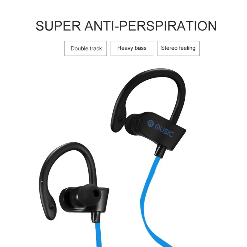 Отличные Bluetooth Наушники Беспроводные спортивные бас наушники с микрофоном для IOS