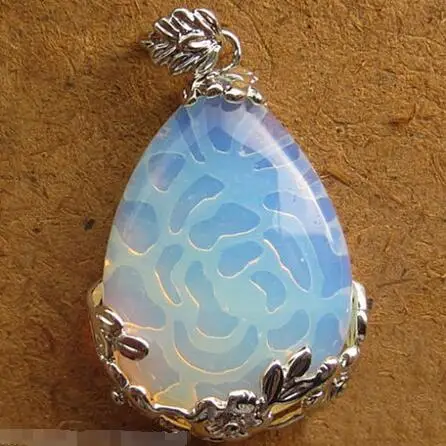 Горячие продажи новый Стиль&gt&gt&gt&gt&gt красивая опал Teardrop Цветок Кулон Рейки Из