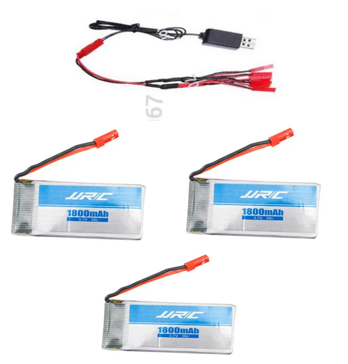 Оригинальные запасные части JJRC аккумулятор 3 7 В 1800 мАч с USB зарядкой для