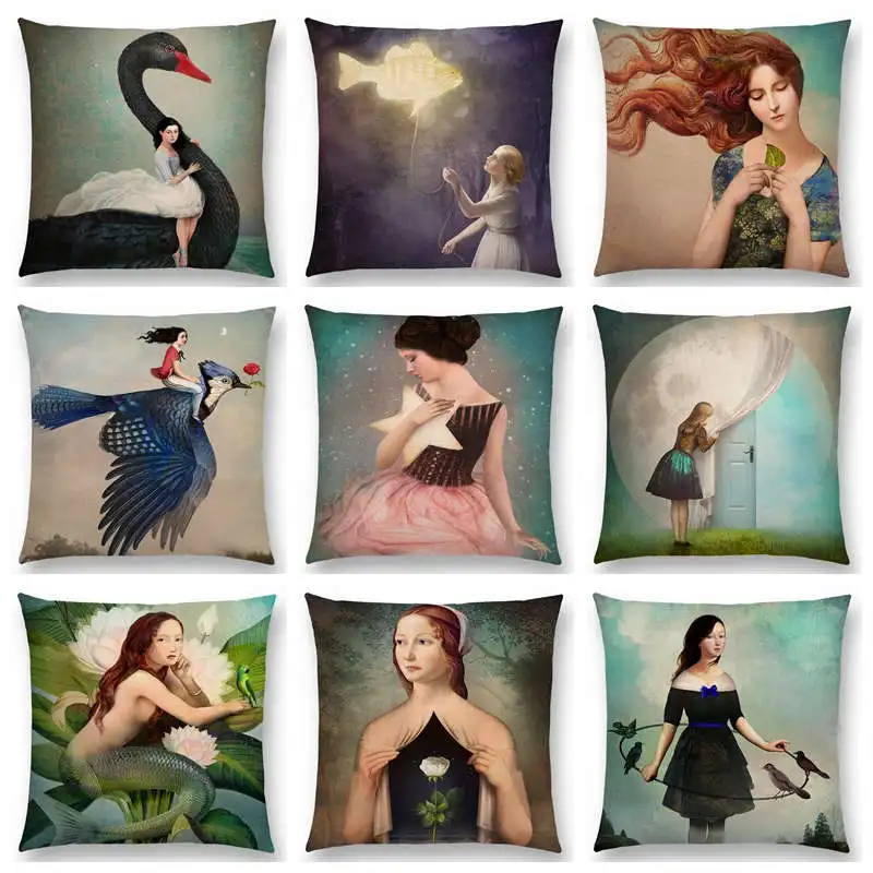Горячая Распродажа наволочка для дивана элегантный милый девушек Шекспир опера