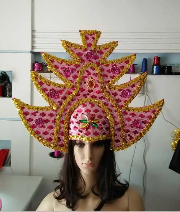 Латинские танец самба аксессуары Модный изысканный головной убор с перьями