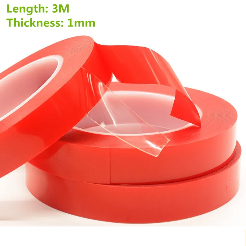 3 метра красный высокопрочный акриловый двухсторонний мобильный телефон лента