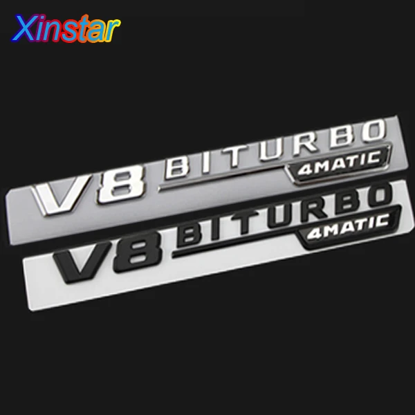 2 шт. V8 BITURBO 4matic стикер fender для автомобиля эмблема Mercedes Benz w117 cla45 w205 c63 w212 e63 w207 w176 a45