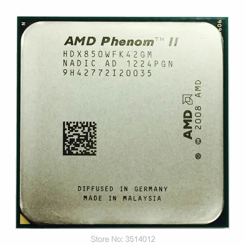 Двухъядерный процессор AMD Phenom II X4 850 3 ГГц HDX850WFK42GM разъем AM3|socket am3|phenom ii x4 850phenom |
