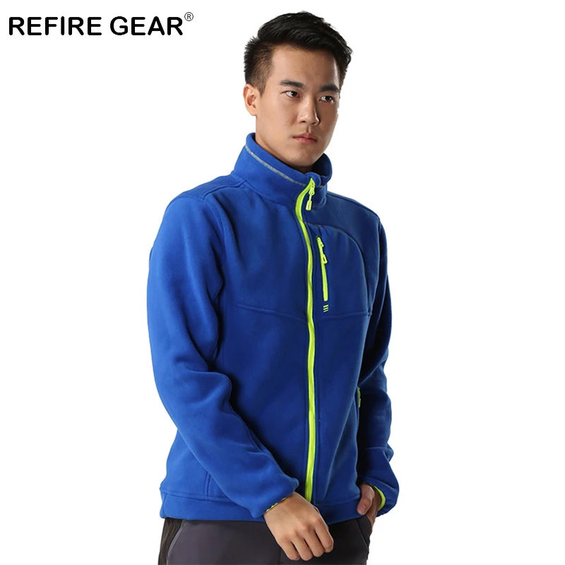 Refire gear зимние теплые флисовые походные куртки мужские осенние ветрозащитные охотничьи пальто ветровка для кемпинга спортивная куртка