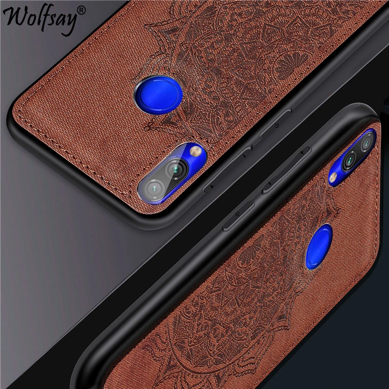 Cotton Fabric Case For Xiaomi Redmi Note 7 Magnetic Silicone Bumper Phone Cover | Мобильные телефоны и аксессуары