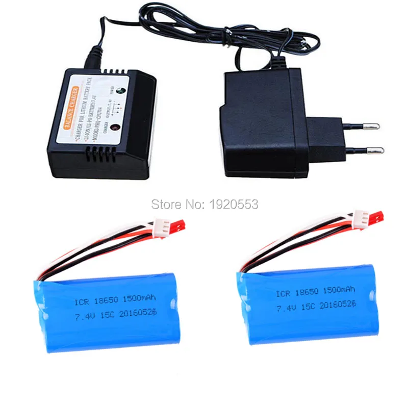 18650 7 4 V 1500Mah 15C литий полимерный аккумулятор JST Plug + баланс зарядного устройства