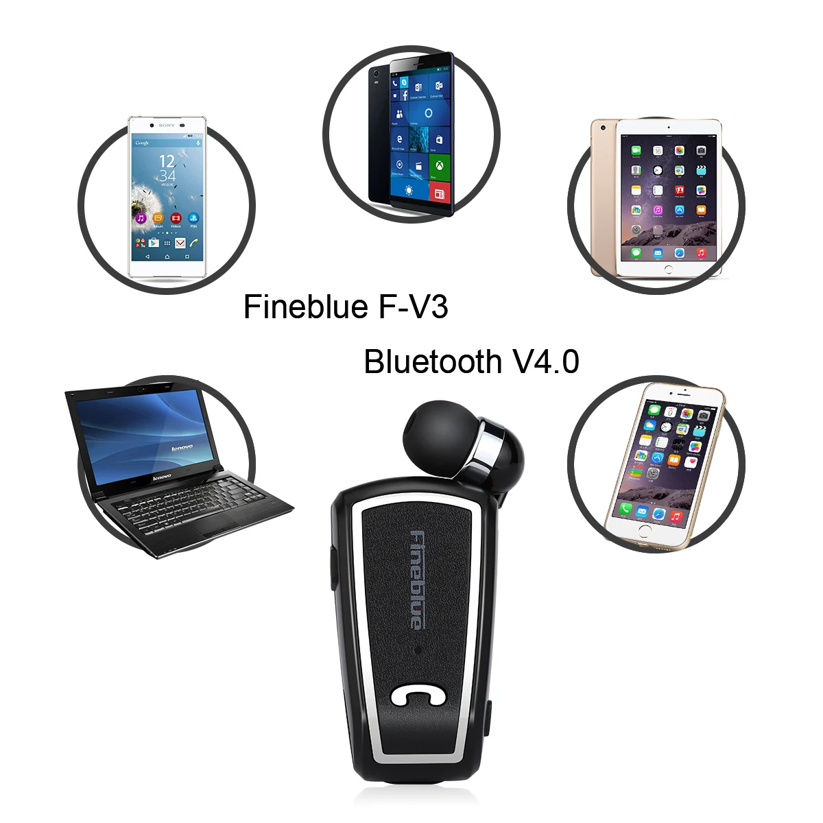 Fineblue F V3 Bluetooth 4 1 Беспроводные стерео наушники в ухо мини гарнитура для iPhone Samsung