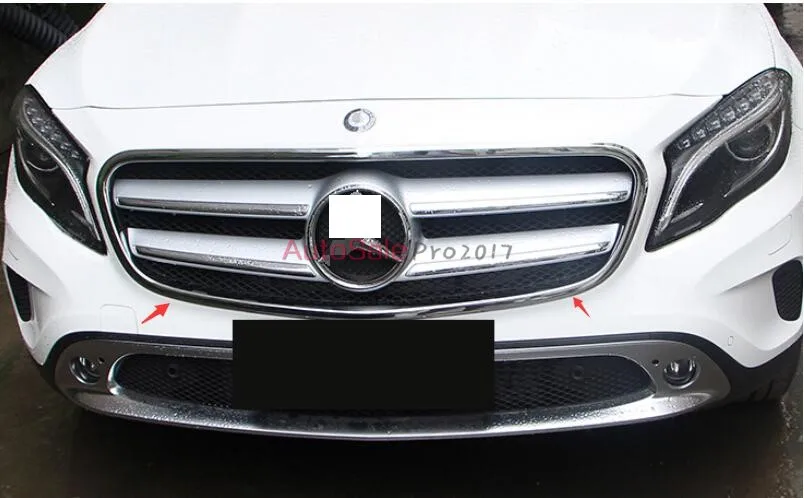 Передняя Центральная решетка радиатора для Mercedes Benz GLA X156 2014 2015 ABS декоративная
