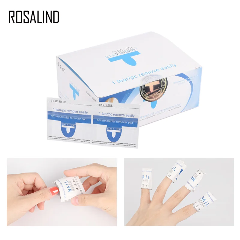 ROSALIND 200 шт./лот Гель-лак для нейл-арта легко очищающий гель ногтей | Красота и