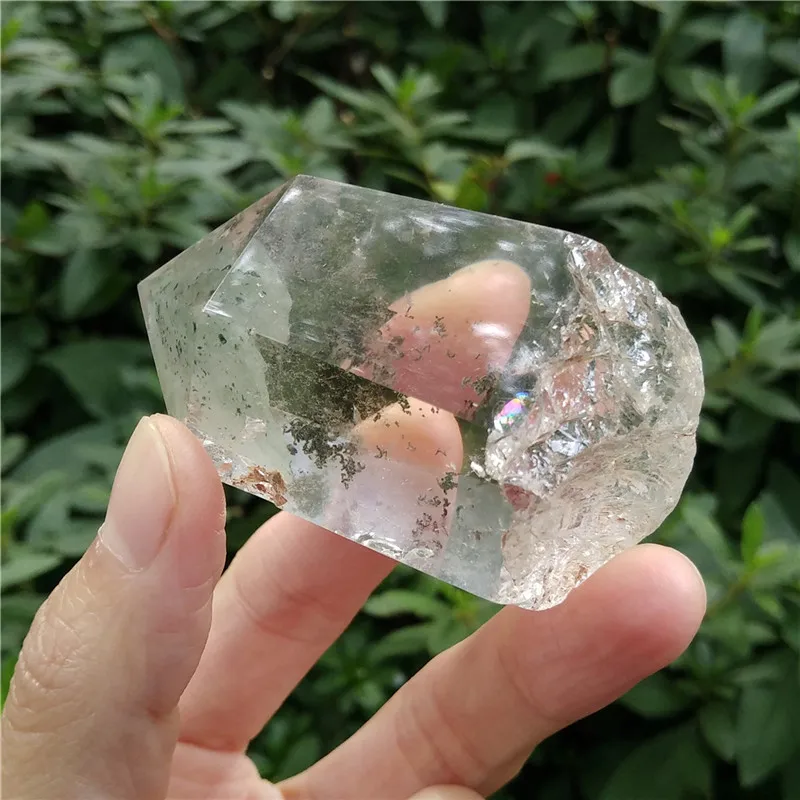 Natural Phantom Wand Healing Ghost Quartz Point Meditation Chakra Clear | Дом и сад