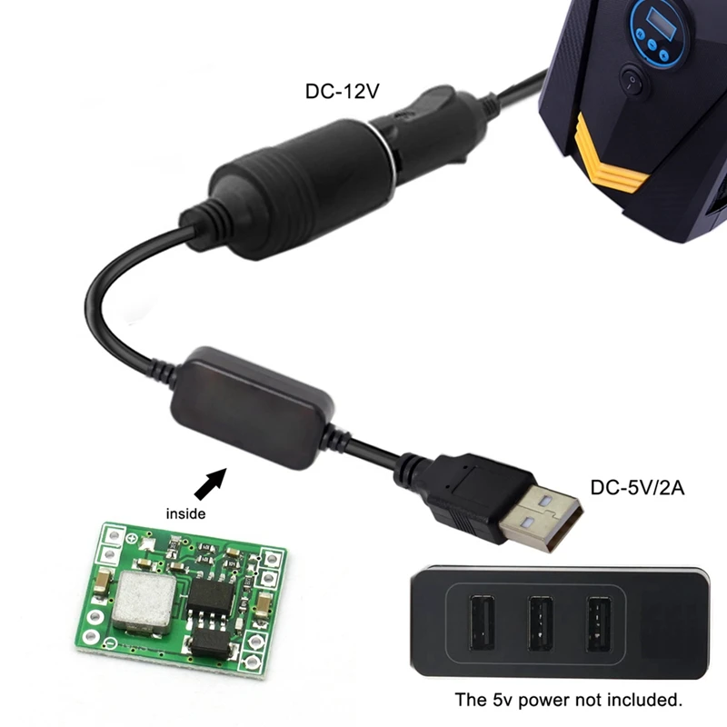 USB 5В в постоянный ток 12В автомобильный адаптер кабель аксессуары для салона